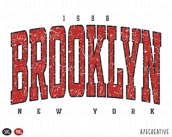 Diseño retro de Brooklyn, Nueva York, 1898 (SVG y PNG)