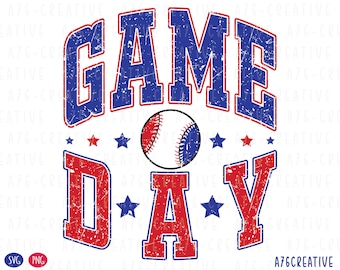 Game Day Baseball Png Softball Game Day Png Game Day Svg School Sport Vintage Varsity Game Day Baseball Sublimation. Svg & Png