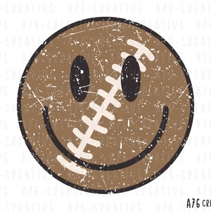Retro Football Groovy Png Instant Download, Sublimation Shirt. Png & Jpeg