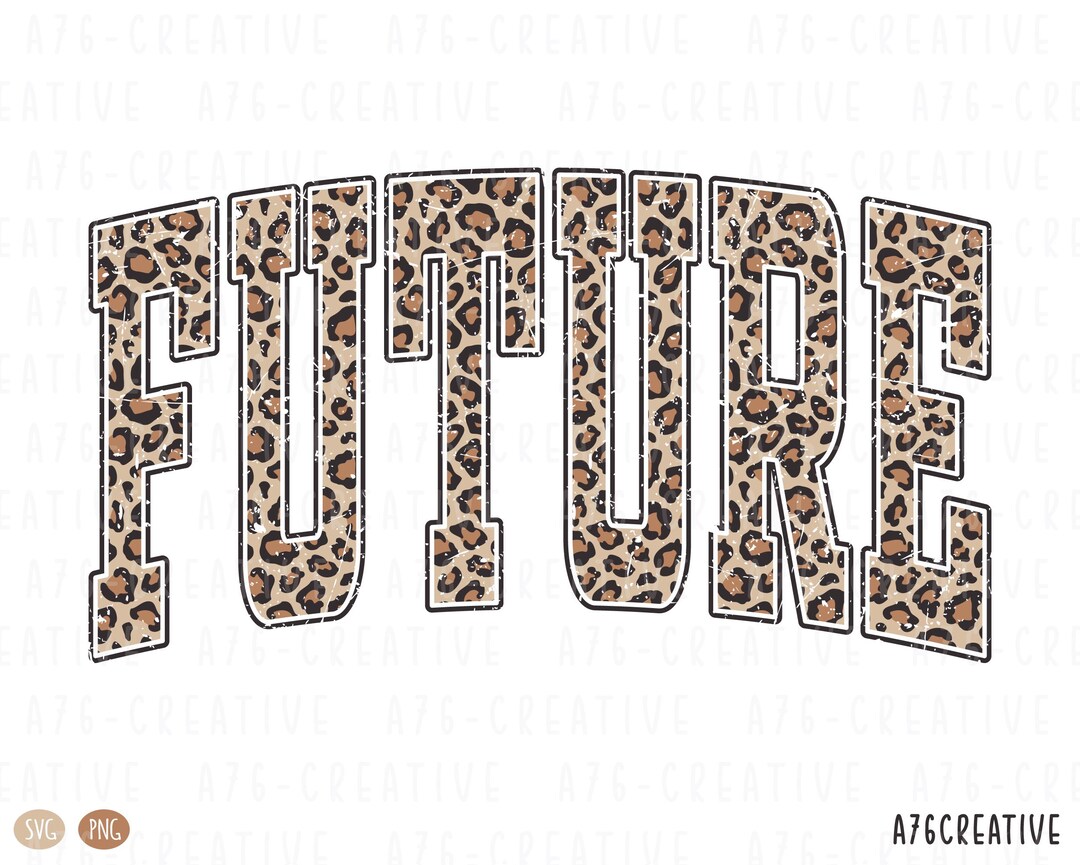 Retro Future Leopard Print PNG SVG Sublimation Design (digital Download ...