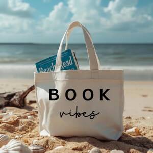 Mini Canvas Tote Bags: Fabric Book Sleeve/Beach Tote for Essentials