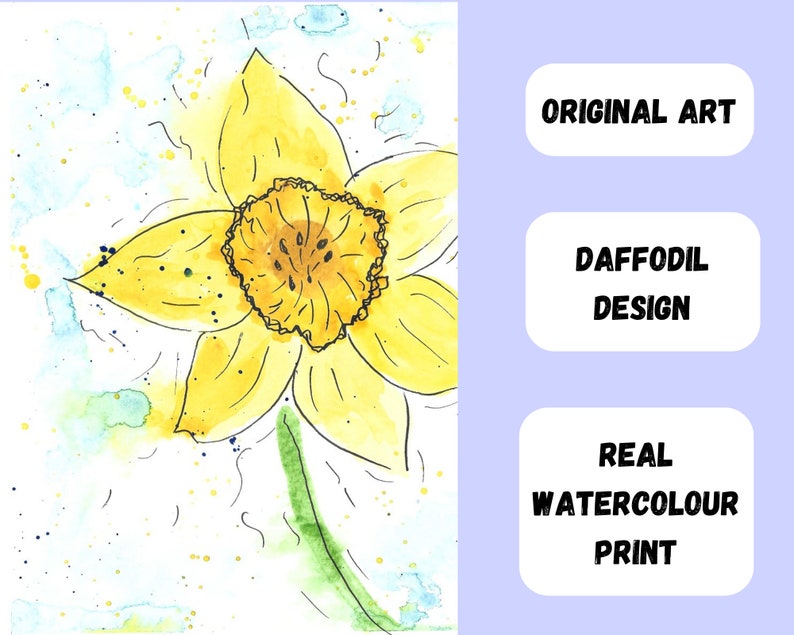 Printable To-do List, Unlimited Prints of PDF, Floral Design Daffodil Simple Printable To-Do List, Productivity Planner, PDF. image 5