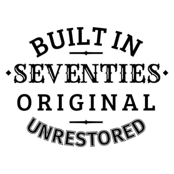 Built in the seventies svg, 70s svg files, 50th birthday svg, 1973 birthday svg, 1977 birthday png, svg vector files for sublimation