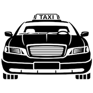 Taxi svg, taxi car svg, taxi driver svg, taxi clipart, png, vector files for printing