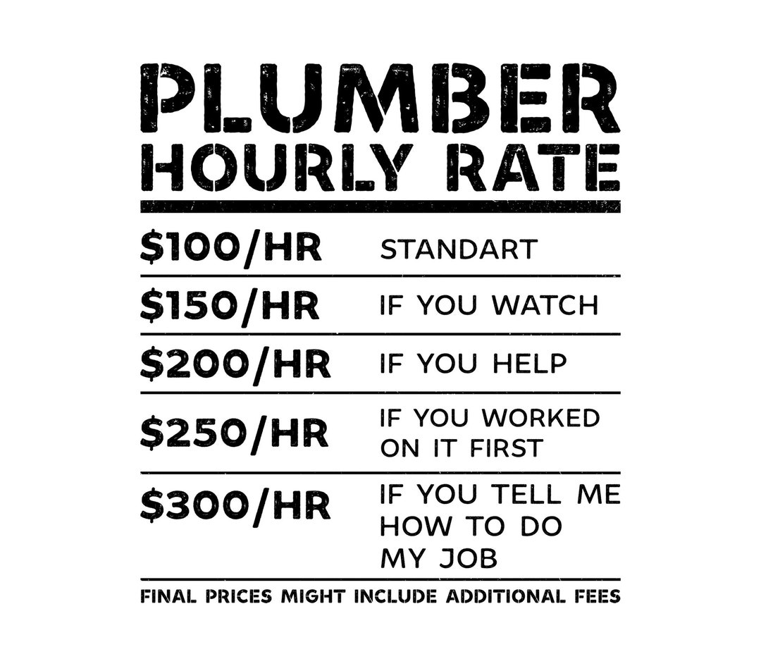Plumber Hourly Rate Svg, Plumber Svg, Plumbing Svg, Pipe Fitter Png