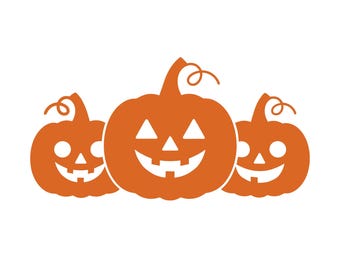 Orange pumpkin svg, pumpkin silhouette, Halloween pumpkin svg vector files for printing