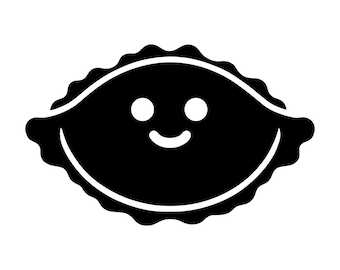 Smiling Pierogi svg, dumpling svg