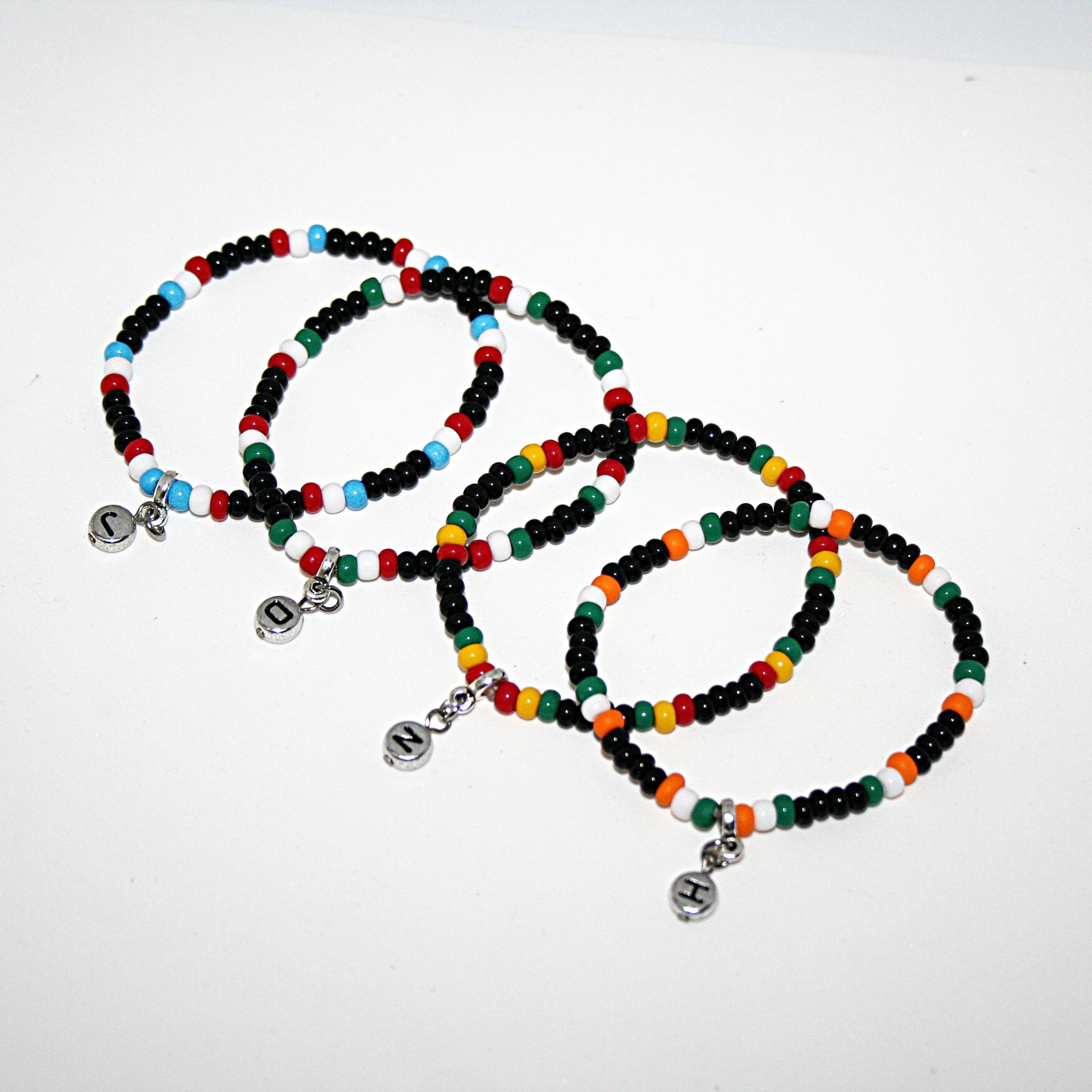 Personalized pearl bracelet / unisex pearl bracelet / colorful pearl bracelet / boho bracelet / friendship bracelet / anklet