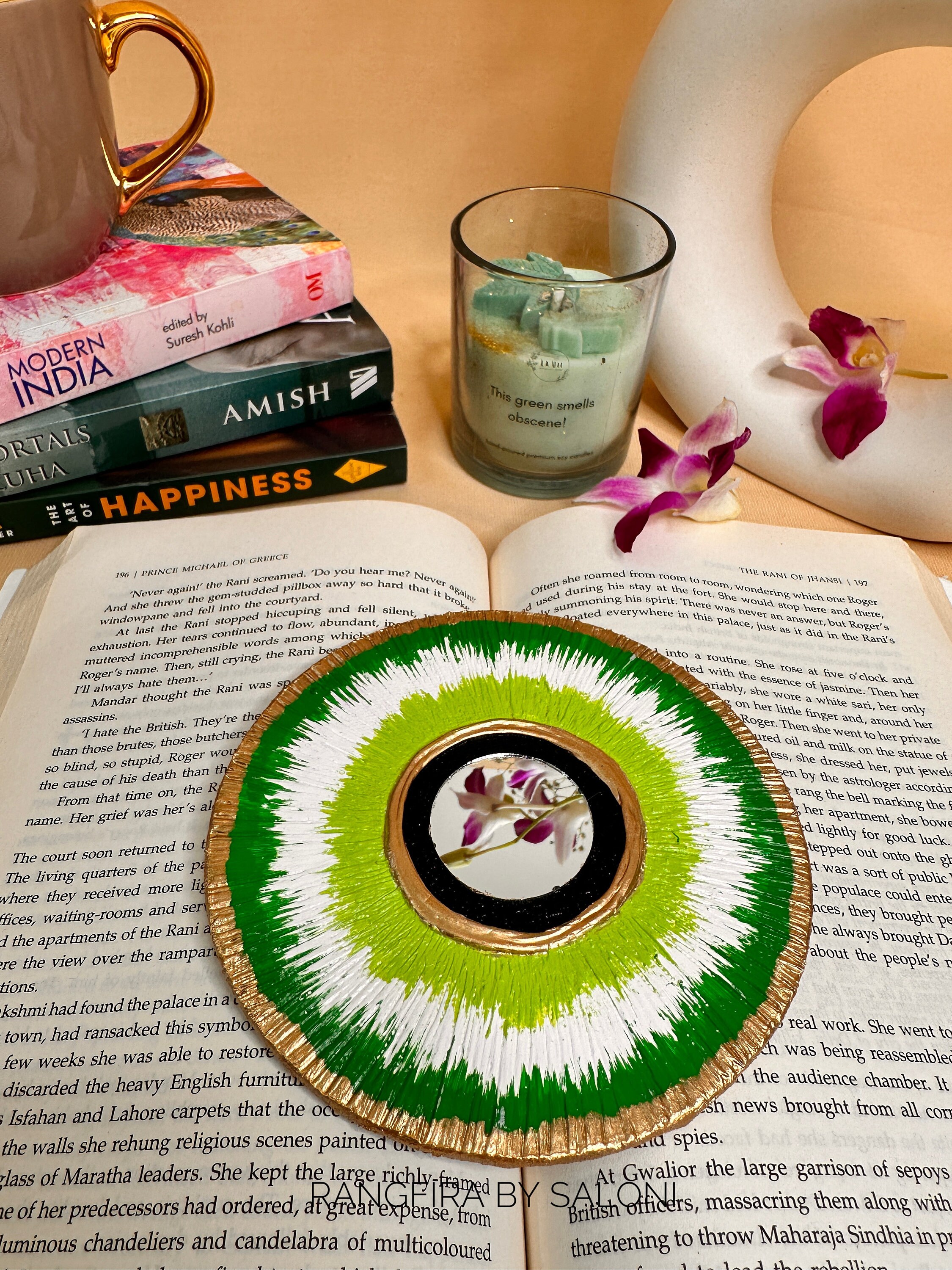 Evil Eye Handmade Painting With Mirror to Reflect Back Bad Etsy