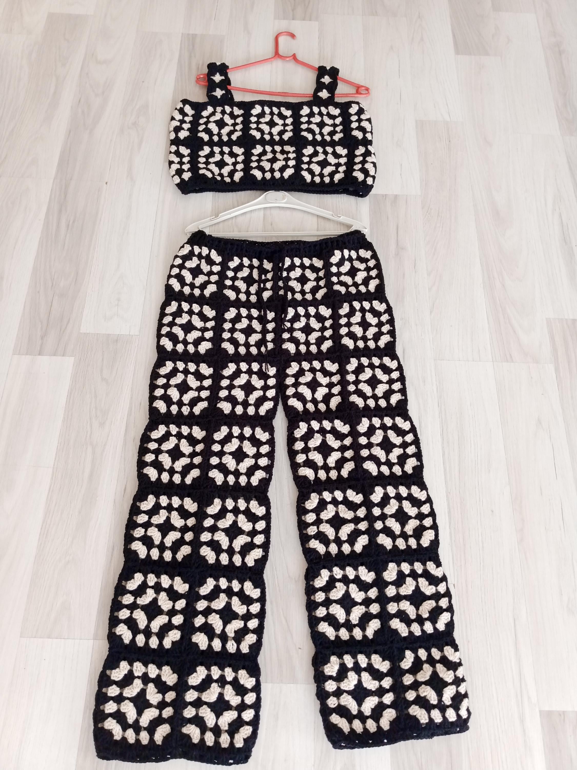 grown Hand Crochet Shirt ・Pants サイズ4 新品