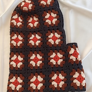 Crochet Balaclava, Christmas Balaclava, Handmade Unisex Balaclava, Granny Square Balaclava
