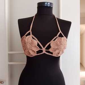 Crochet Bikini, Handmade Bikini, Women Bikini, Crochet Floral Bikini, Summer Bikini, Gift for Her