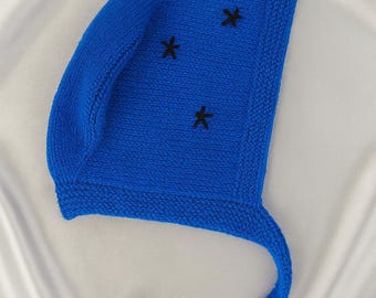 Hand-knitted Tie Bonnet: Winter Warm Balaclava