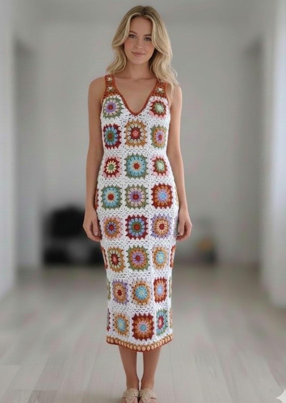white crochet dress long sleeve SAME Keyhole Dress| Cream Color:gray as-pic Valentine Gift May Queen Quince Dama Do Not Bleach