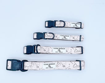 Niedliches Hundehalsband Mit Gänseblümchen – Verstellbar, Weich & Sicher, In Hellblau