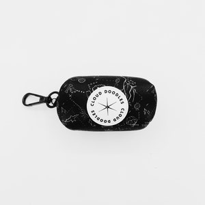 PAWTY AFTER DARK poop bag| pet waste bag| dog bag dispenser| black pattern| cute dog accessories| poop bag holder