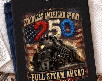 Big Boy 4014 Train USA 250th Anniversary Png, Patriotic Steam Locomotive, Full Steam Ahead 1776 2026