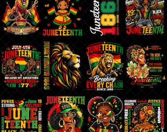 Juneteenth PNG Bundle, Black History Sublimation Designs, Melanin Queen Png