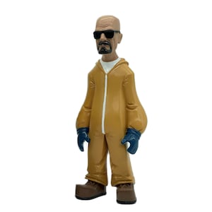 Classic Cartoon Style Breaking Bad Action Figure Cooking Clothes Walter Jesse and Gustavo Resin Model Miniature Figurines Desktop Decoration Walter