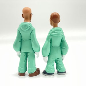 Classic Cartoon Style Breaking Bad Action Figure Cooking Clothes Walter Jesse and Gustavo Resin Model Miniature Figurines Desktop Decoration image 5