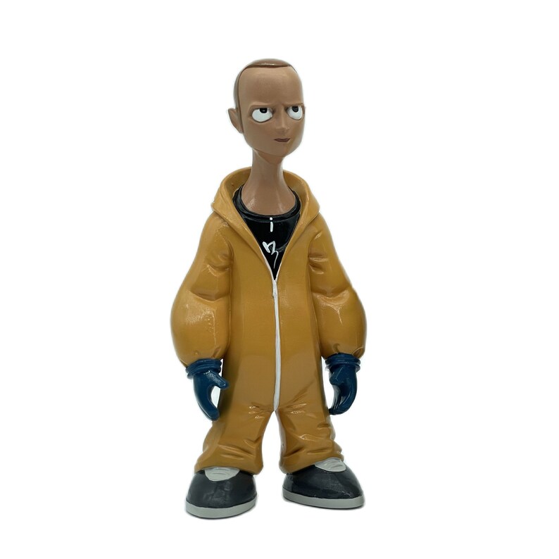 Classic Cartoon Style Breaking Bad Action Figure Cooking Clothes Walter Jesse and Gustavo Resin Model Miniature Figurines Desktop Decoration Jesse