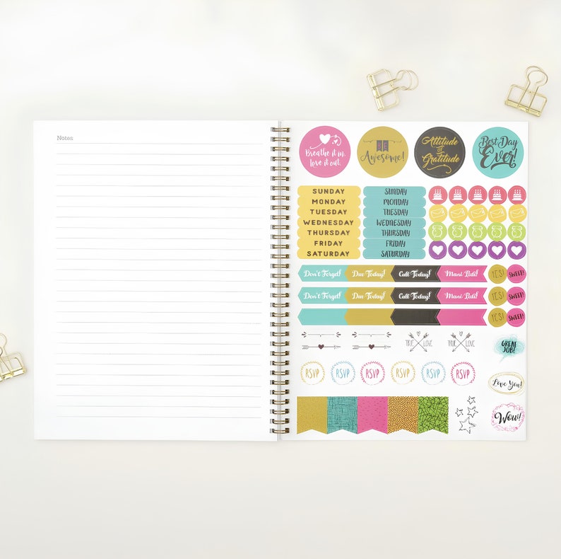 2024 Personalized Planner, 2024 Planner, Personalized Weekly Planner