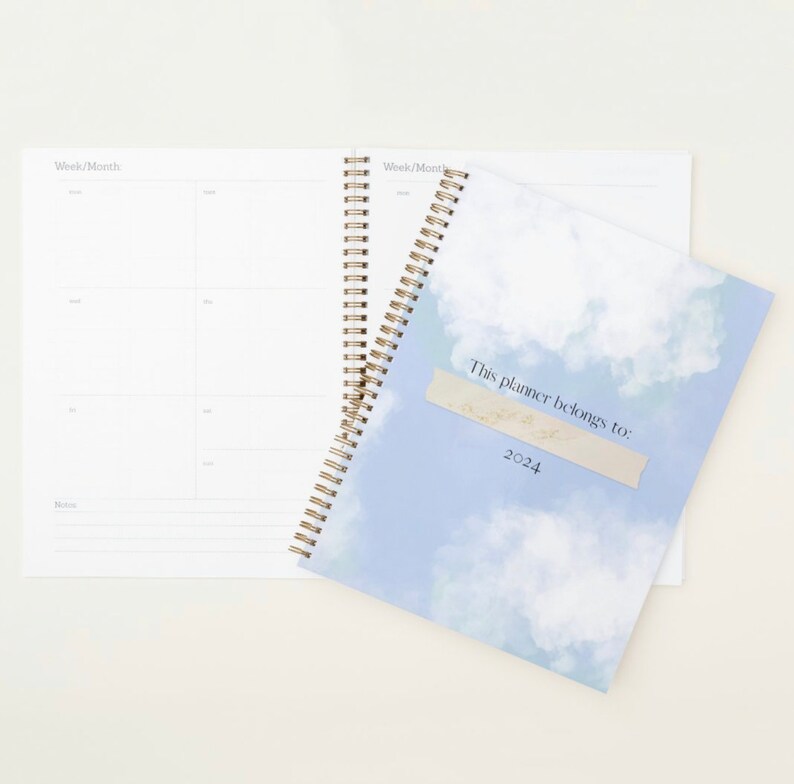2024 Personalized Planner, 2024 Planner, Personalized Weekly Planner