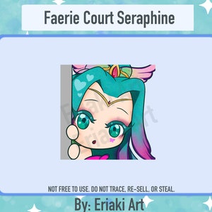 Faerie Court Seraphine Peek Hide Emote Badge Discord Twitch League of Legends LoL