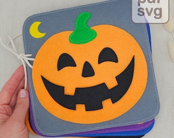 Halloween Quiet Book Pattern: DIY Filzbuch für Kleinkinder (PDF & SVG)