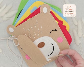 Easy Felt Quiet Book PDF Pattern, Toddler Busy Book for Beginners, Instant Download