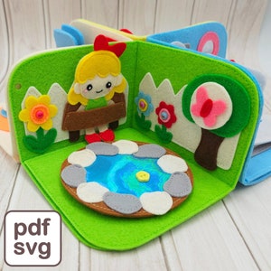 3D Dollhouse Quiet Book Pattern - PDF & SVG, Felt Dollhouse Sewing Template for Toddlers, Busy Book  Dollhouse Tutorial