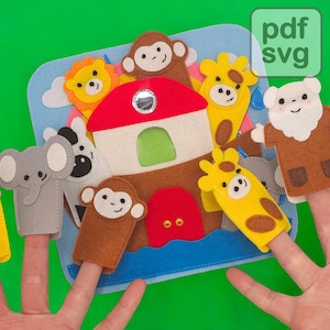 Bible Quiet Book Pattern PDF – Noah’s Ark Page | Felt Book Sewing Pattern for Toddlers