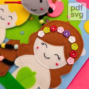 Bible Quiet Book Pattern PDF – Adam & Eve Page | Felt Book Sewing Pattern for Toddlers