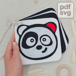 Quiet Book Pattern: High Contrast Felt Baby Book (PDF & SVG)