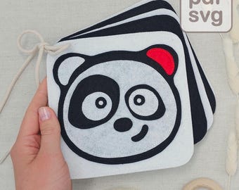 Quiet Book Pattern: High Contrast Felt Baby Book (PDF & SVG)