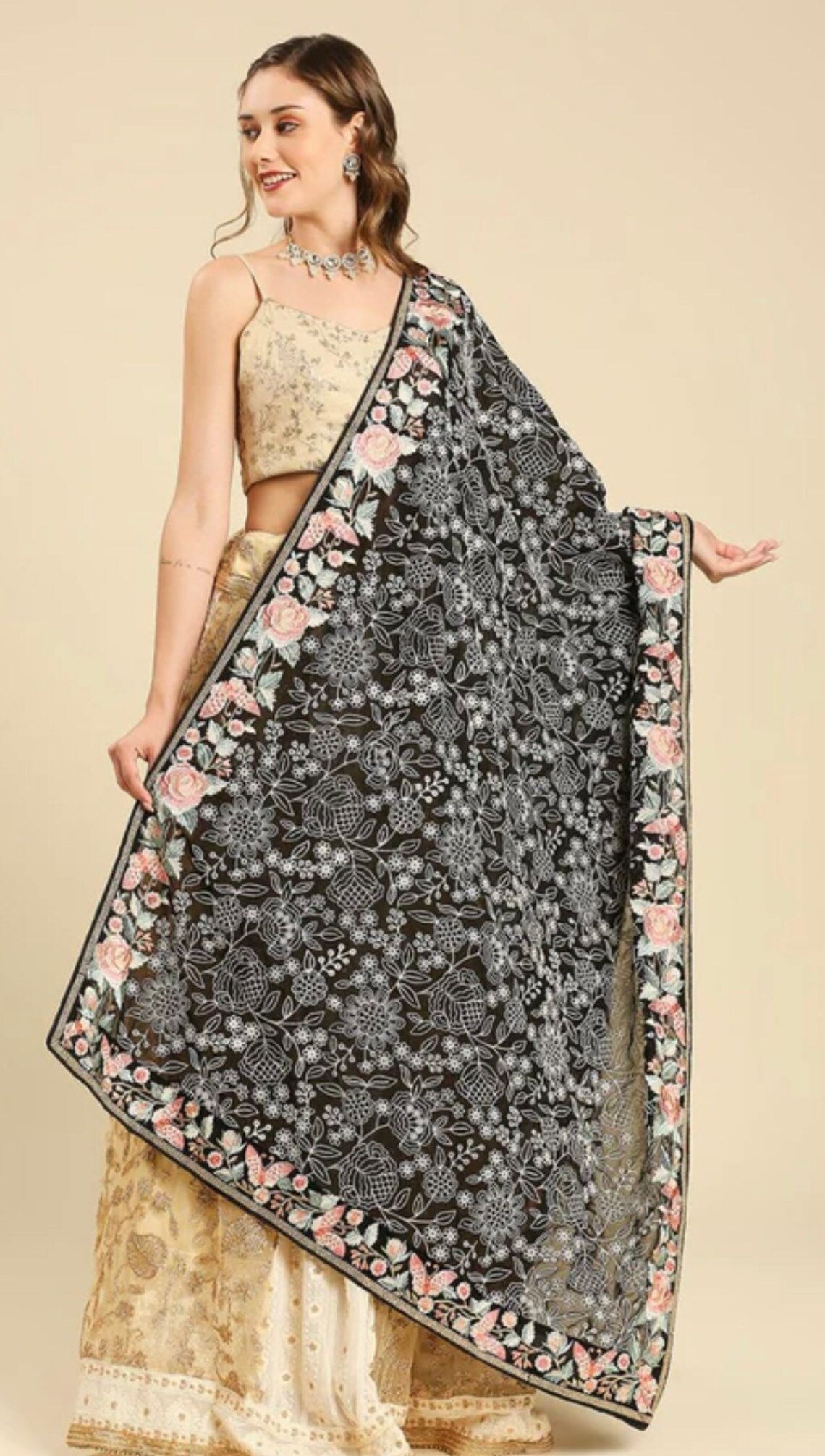 Gillie Floral Dupatta