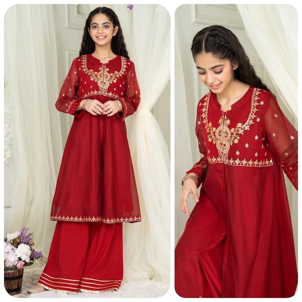 3pc kids young girl teenage girl Pakistani desi eastern wear Bangladeshi Indian wear