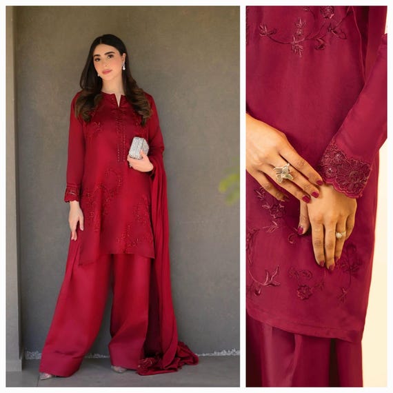 3pc Farshi shalwar suit Pakistani Indian Bangladeshi desi eastern designer wear shalwar kameez dress