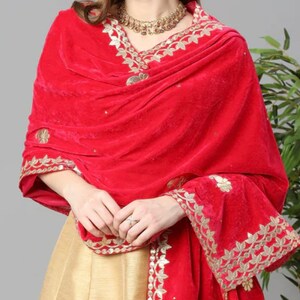 Gotta Patti Work Kurta, Palazzos & Dupatta