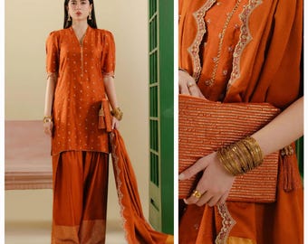 3pc LAJwanti Farshi shalwar suit Pakistani Indian Bangladeshi desi eastern designer wear shalwar kameez dress