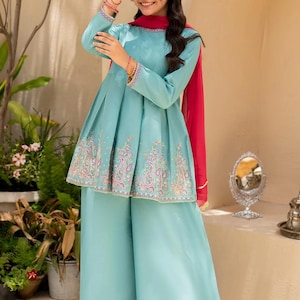 peplum dress pakistani casual 10 Peplum suit ideas