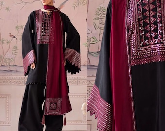 3pc Farshi shalwar suit Pakistani Indian Bangladeshi desi eastern designer wear shalwar kameez dress