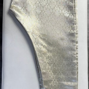 Jamawar light gold trouser pants