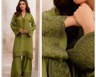 2pc Farshi shalwar suit Pakistani Indian Bangladeshi desi eastern designer wear shalwar kameez dress