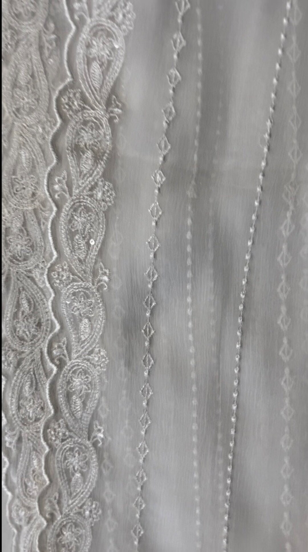 Black Striped Chiffon Dupatta main image 0