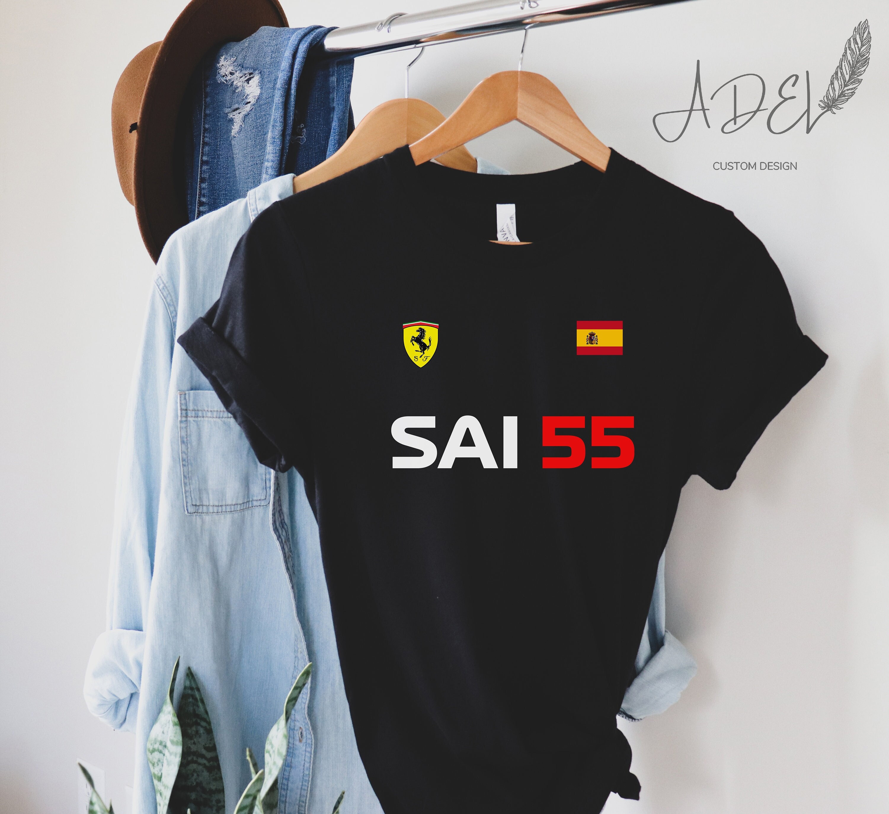 Discover Carlos Sainz F1 Fan Shirt ,  Ferrari Team , Formula 1 Shirt , F1 Shirt