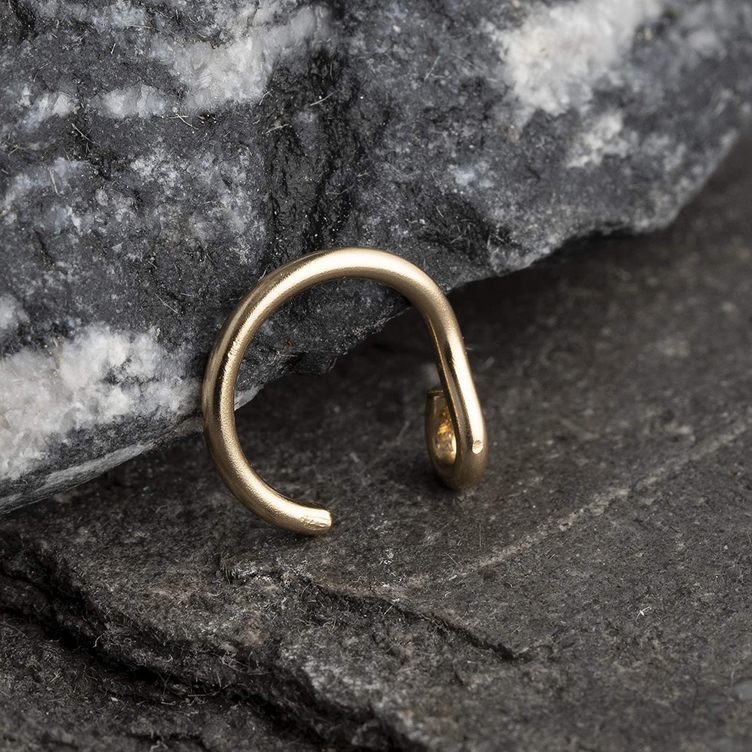 Fake Gold Nose Ring 20 Gauge 14k Gold Filled Faux Nose Etsy