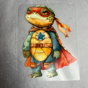 Bügelbild Superschildkröte