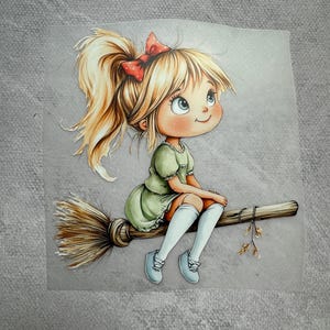 Bügelbild kleine Hexe 2