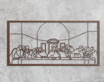 The Last Supper Metal Wall Art, Metal Last Supper, Last Supper Wall Art, Last Supper Minimalist, The Last Supper Modern, Christian Metal Art